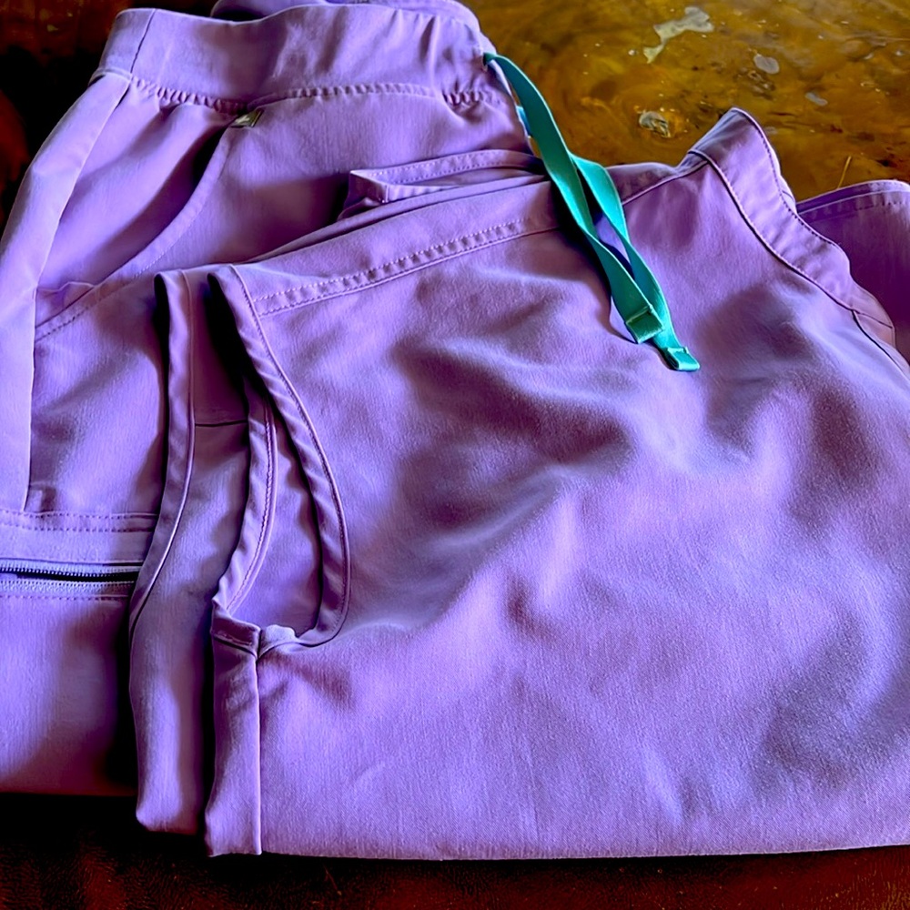Figs Women's Scrub Pants in Purple
